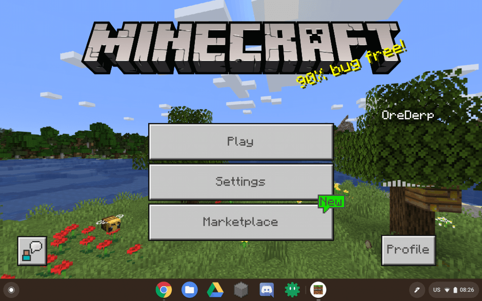 minecraft launcher not opening chromebook