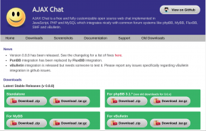 The AJAX Chat Website