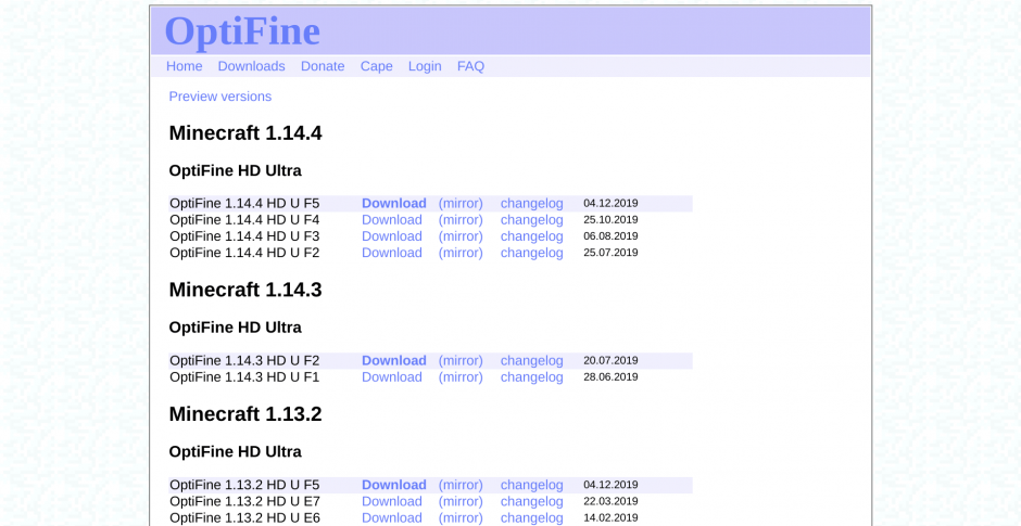 optifine chromebook