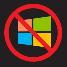 My No Microsoft Logo