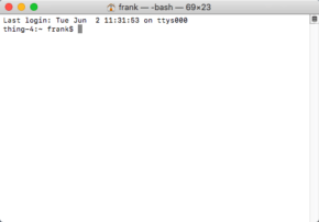 What the Mac Terminal Looks Like to Start Out