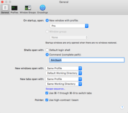 My Recommended General Settings for Terminal