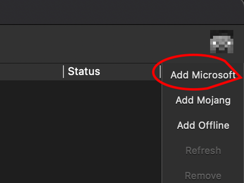 Connect your Microsoft account to optimize Minecraft for M1