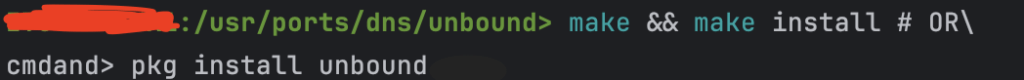 install unbound to block ads and trackers on freebsd