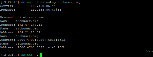nslookup command for looking up DNS records