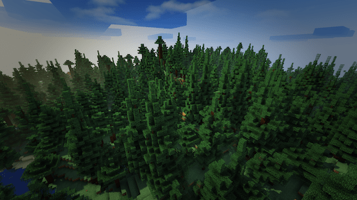 Taiga with custom trees