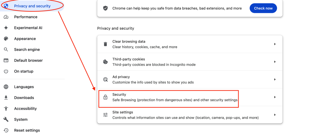 Enable DNS over HTTPs in Google Chrome